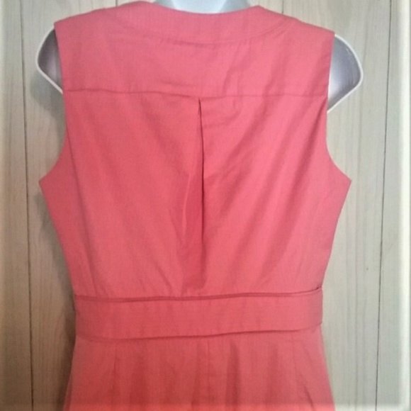 J. Crew Pink Sheath Dress Sleeveless V-Neck Lined Size 8 - Picture 4 of 8